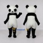 Custom Black and White Panda Mascot Costume Adult Full Body Suit for Children's Events