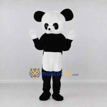 Custom Black and White Panda Mascot Costume Adult Full Body Suit for Children's Events Custom Black and White Panda Mascot Costume Adult Full Body Suit for Children's Events