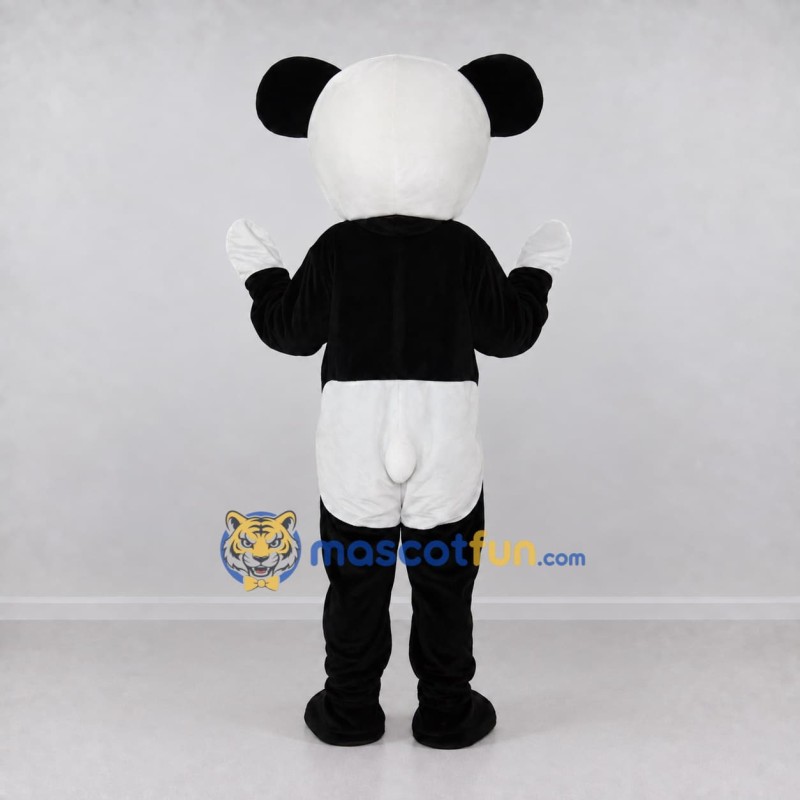 Custom Black and White Panda Mascot Costume Adult Full Body Suit for Children's Events Custom Black and White Panda Mascot Costume Adult Full Body Suit for Children's Events
