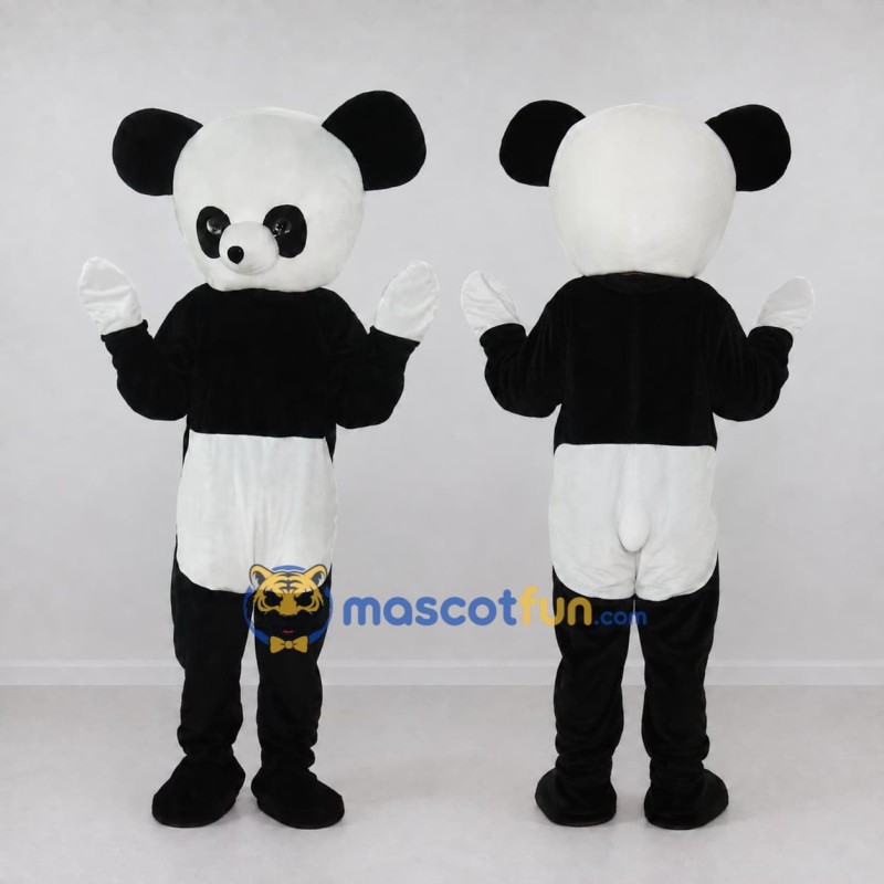 Custom Black and White Panda Mascot Costume Adult Full Body Suit for Children's Events Custom Black and White Panda Mascot Costume Adult Full Body Suit for Children's Events