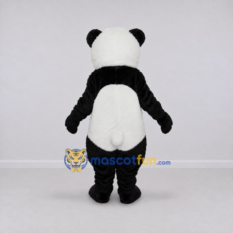 Custom Black and White Panda Mascot Costume Adult Full Body Suit for Children's Events