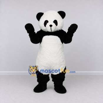 Custom Black and White Panda Mascot Costume Adult Full Body Suit for Children's Events Custom Black and White Panda Mascot Costume Adult Full Body Suit for Children's Events