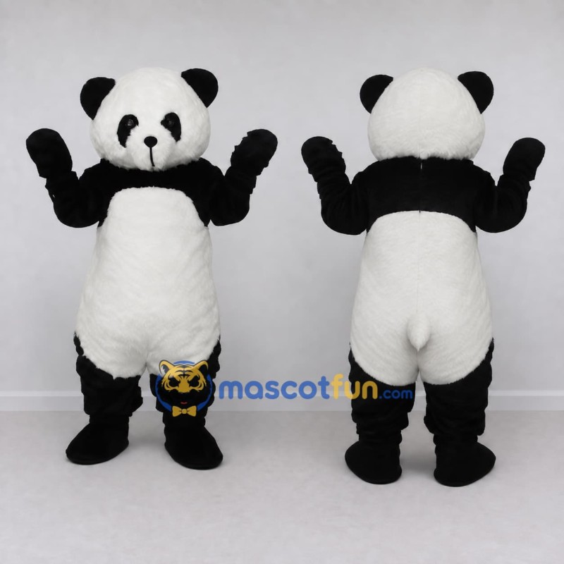 Custom Black and White Panda Mascot Costume Adult Full Body Suit for Children's Events Custom Black and White Panda Mascot Costume Adult Full Body Suit for Children's Events