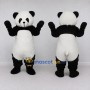 Custom Black and White Panda Mascot Costume Adult Full Body Suit for Children's Events