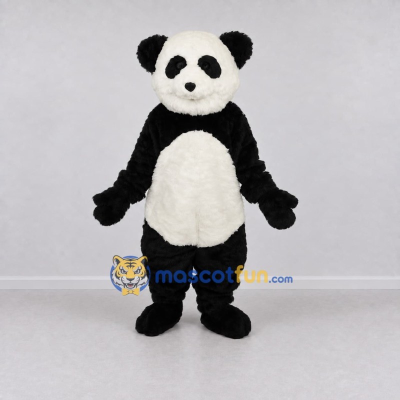 Custom Black and White Panda Mascot Costume Adult Full Body Suit for Children's Events Custom Black and White Panda Mascot Costume Adult Full Body Suit for Children's Events