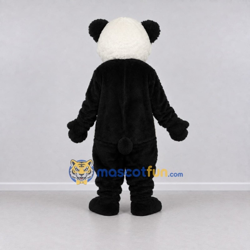 Custom Black and White Panda Mascot Costume Adult Full Body Suit for Children's Events Custom Black and White Panda Mascot Costume Adult Full Body Suit for Children's Events