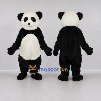 Custom Black and White Panda Mascot Costume Adult Full Body Suit for Children's Events