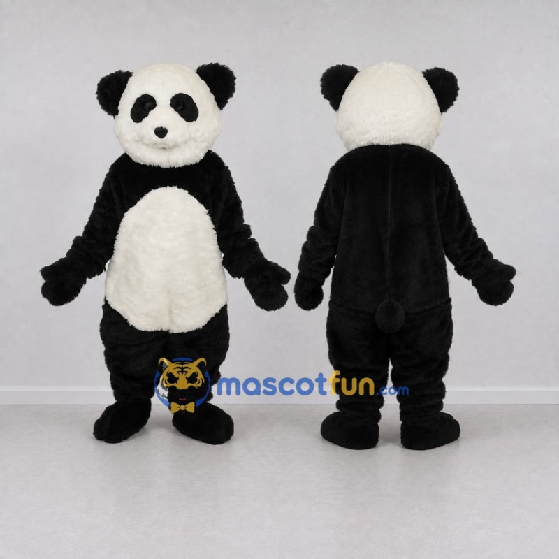 Custom Black and White Panda Mascot Costume Adult Full Body Suit for Children's Events Custom Black and White Panda Mascot Costume Adult Full Body Suit for Children's Events