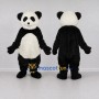 Custom Black and White Panda Mascot Costume Adult Full Body Suit for Children's Events