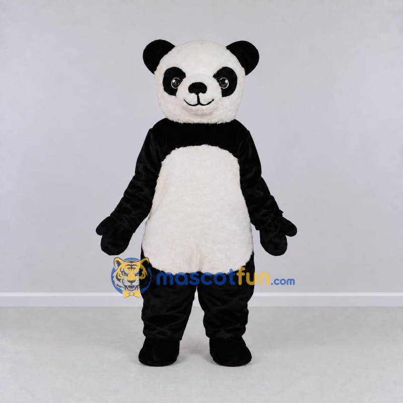 Custom Black and White Panda Mascot Costume Adult Full Body Suit for Children's Events Custom Black and White Panda Mascot Costume Adult Full Body Suit for Children's Events