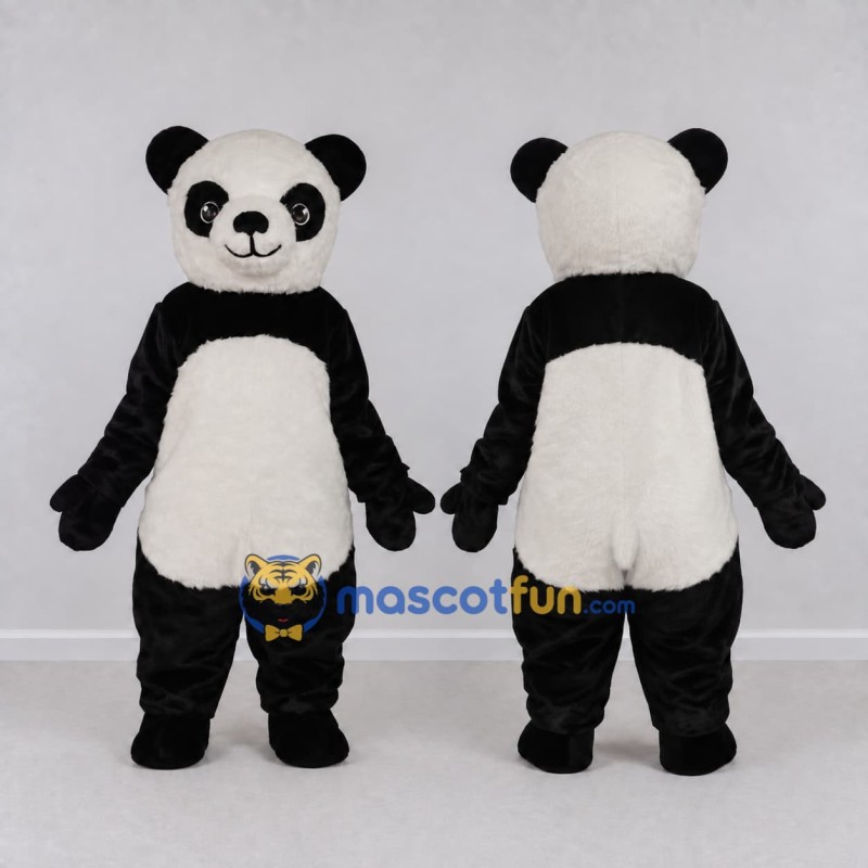 Custom Black and White Panda Mascot Costume Adult Full Body Suit for Children's Events Custom Black and White Panda Mascot Costume Adult Full Body Suit for Children's Events