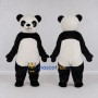 Custom Black and White Panda Mascot Costume Adult Full Body Suit for Children's Events