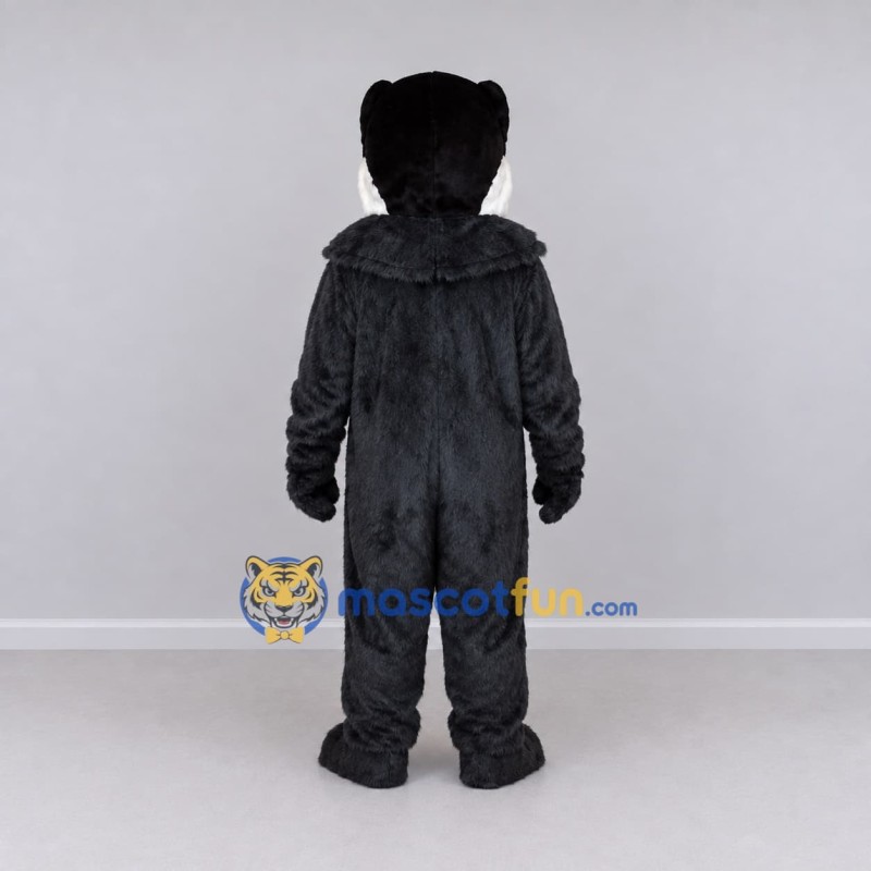 Custom Black and White Badger Mascot Costume Adult Full Body Suit for Woodland Events Custom Black and White Badger Mascot Costume Adult Full Body Suit for Woodland Events