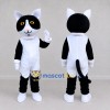 Custom Black and White Cat Mascot Costume Adult Full Body Suit for Pet Events Custom Black and White Cat Mascot Costume Adult Full Body Suit for Pet Events