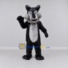 Custom Black and Gray Wolf Mascot Costume Adult Full Body Suit for Wildlife Events Custom Black and Gray Wolf Mascot Costume Adult Full Body Suit for Wildlife Events