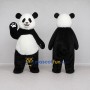 Custom Black and White Panda Mascot Costume Adult Full Body Suit for Wildlife Events