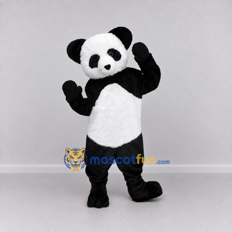 Custom Black and White Panda Mascot Costume Adult Full Body Suit for Children's Events Custom Black and White Panda Mascot Costume Adult Full Body Suit for Children's Events