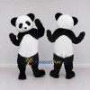 Custom Black and White Panda Mascot Costume Adult Full Body Suit for Children's Events Custom Black and White Panda Mascot Costume Adult Full Body Suit for Children's Events