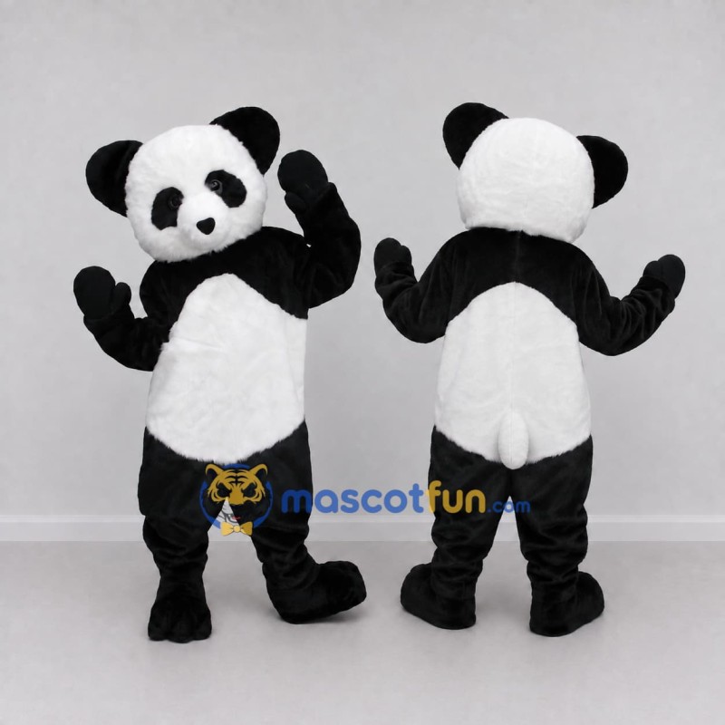 Custom Black and White Panda Mascot Costume Adult Full Body Suit for Children's Events Custom Black and White Panda Mascot Costume Adult Full Body Suit for Children's Events