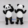 Custom Black and White Panda Mascot Costume Adult Full Body Suit for Children's Events