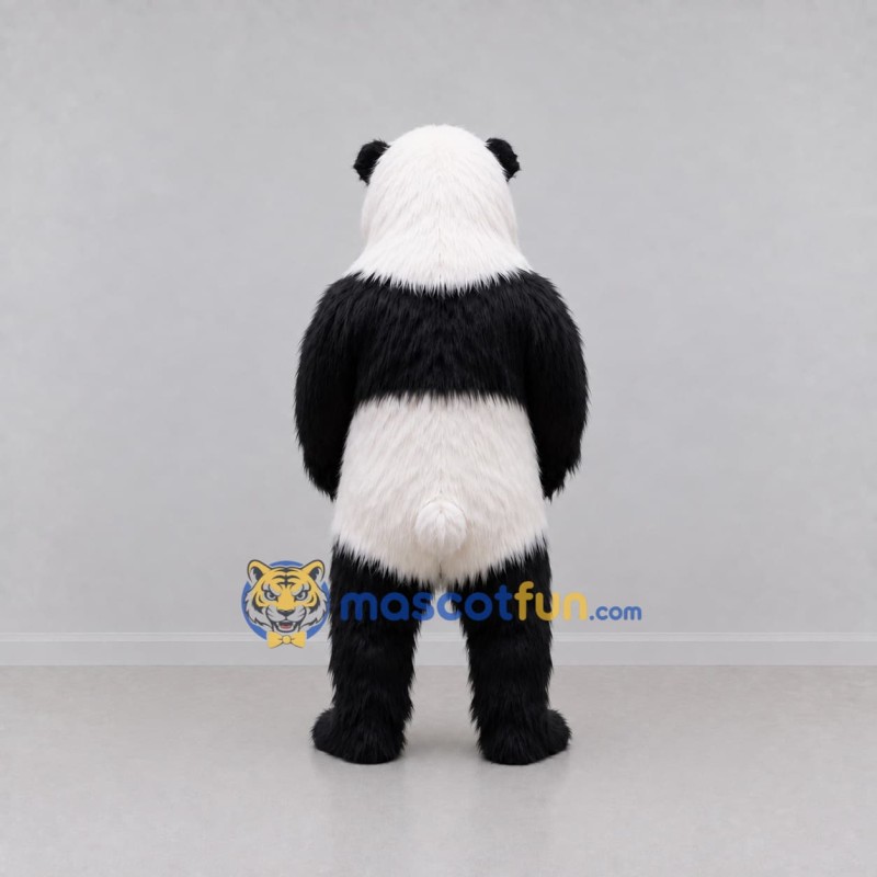 Custom Black and White Panda Mascot Costume Adult Full Body Suit for Wildlife Events Custom Black and White Panda Mascot Costume Adult Full Body Suit for Wildlife Events