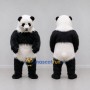 Custom Black and White Panda Mascot Costume Adult Full Body Suit for Wildlife Events