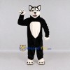 Custom Black and White Husky Dog Mascot Costume Adult Full Body Suit for Pet Events Custom Black and White Husky Dog Mascot Costume Adult Full Body Suit for Pet Events