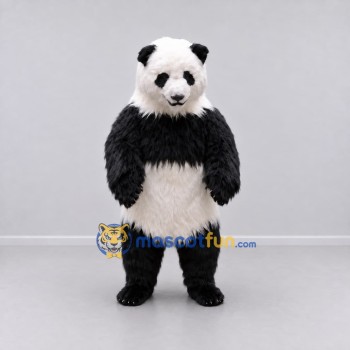 Custom Black and White Panda Mascot Costume Adult Full Body Suit for Wildlife Events Custom Black and White Panda Mascot Costume Adult Full Body Suit for Wildlife Events
