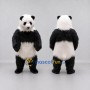 Custom Black and White Panda Mascot Costume Adult Full Body Suit for Wildlife Events
