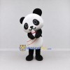Custom Black and White Panda with Mini Panda Mascot Costume Adult Full Body Suit for Children's Events Custom Black and White Panda with Mini Panda Mascot Costume Adult Full Body Suit for Children's Events