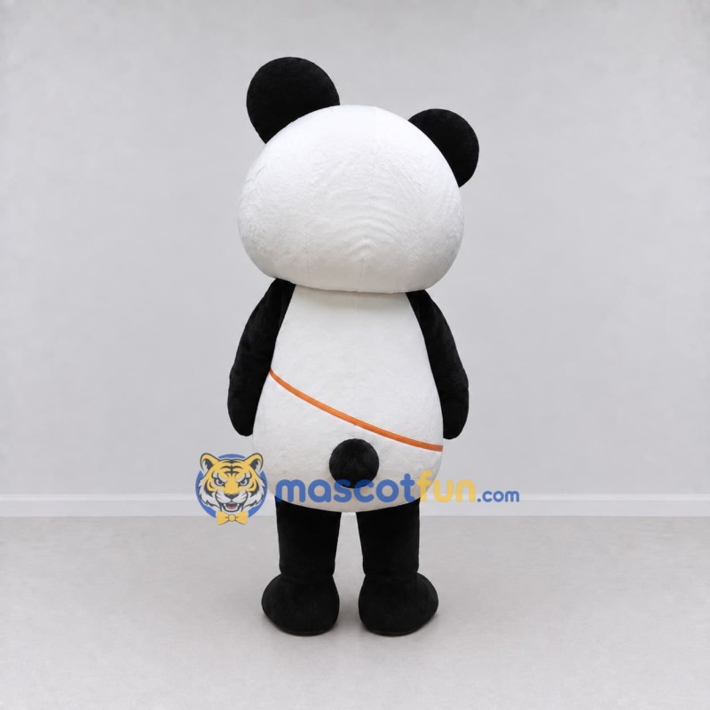 Custom Black and White Panda with Mini Panda Mascot Costume Adult Full Body Suit for Children's Events Custom Black and White Panda with Mini Panda Mascot Costume Adult Full Body Suit for Children's Events
