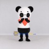 Custom Black White and Red Panda with Scarf Mascot Costume Adult Full Body Suit for Children's Events Custom Black White and Red Panda with Scarf Mascot Costume Adult Full Body Suit for Children's Events