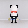 Custom Black White and Red Panda with Scarf Mascot Costume Adult Full Body Suit for Children's Events Custom Black White and Red Panda with Scarf Mascot Costume Adult Full Body Suit for Children's Events