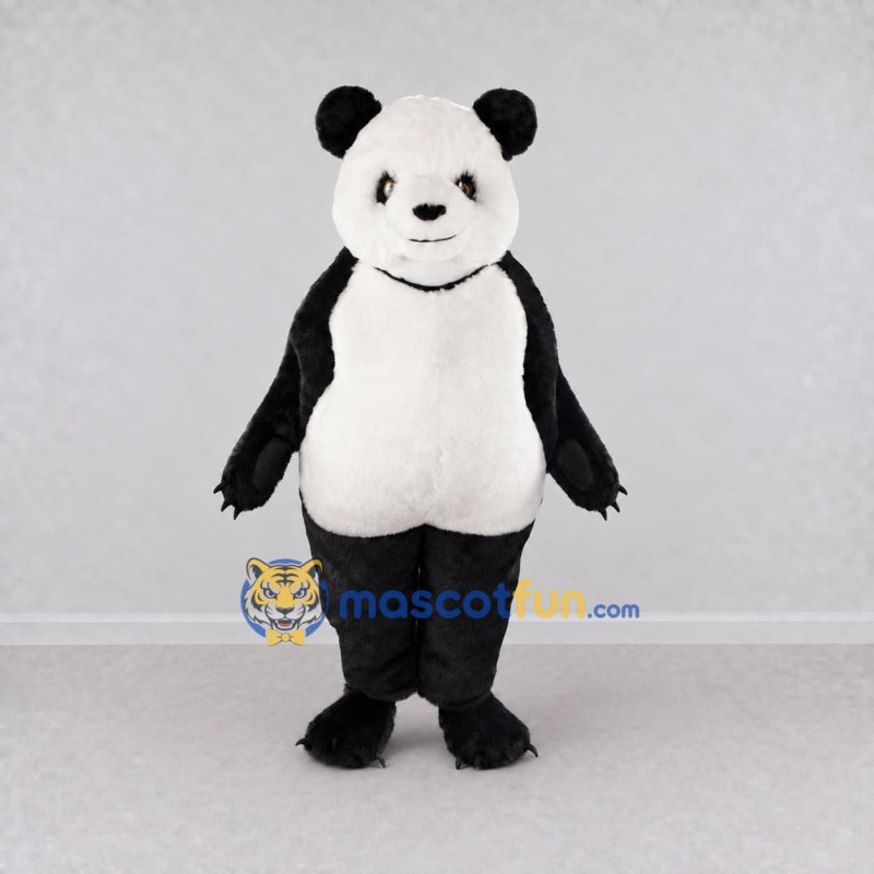Custom Black and White Panda Mascot Costume Adult Full Body Suit for Wildlife Events Custom Black and White Panda Mascot Costume Adult Full Body Suit for Wildlife Events