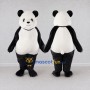 Custom Black and White Panda Mascot Costume Adult Full Body Suit for Wildlife Events