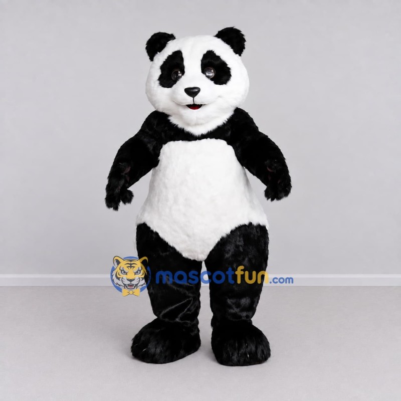 Custom Black and White Panda Mascot Costume Adult Full Body Suit for Wildlife Events Custom Black and White Panda Mascot Costume Adult Full Body Suit for Wildlife Events