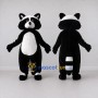 Custom Black and White Raccoon Mascot Costume Adult Full Body Suit for Woodland Events