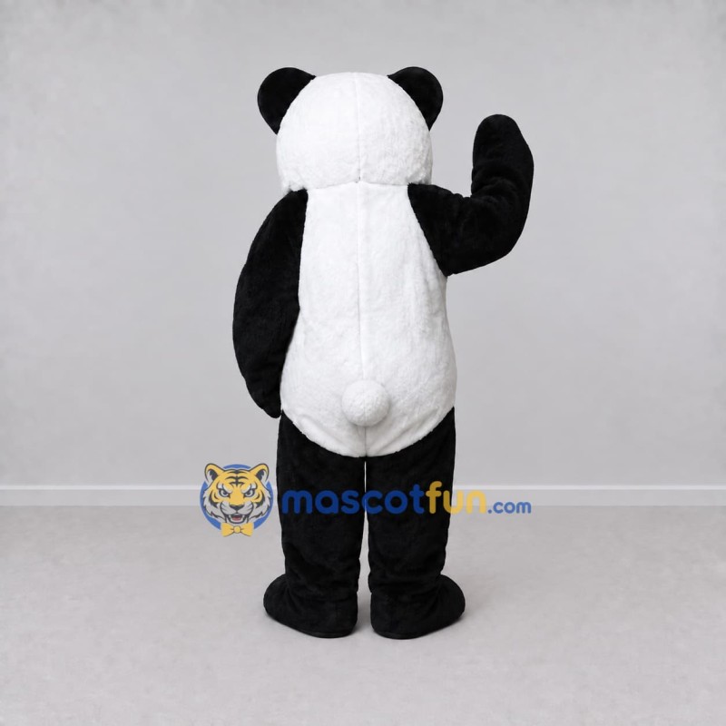 Custom Black and White Panda Mascot Costume Adult Full Body Suit for Children's Events Custom Black and White Panda Mascot Costume Adult Full Body Suit for Children's Events
