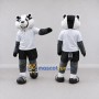 Custom Gray Black and White Badger in Sportswear Mascot Costume Adult Full Body Suit for Sports Events
