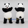 Custom Black and White Panda Mascot Costume Adult Full Body Suit for Wildlife Events Custom Black and White Panda Mascot Costume Adult Full Body Suit for Wildlife Events