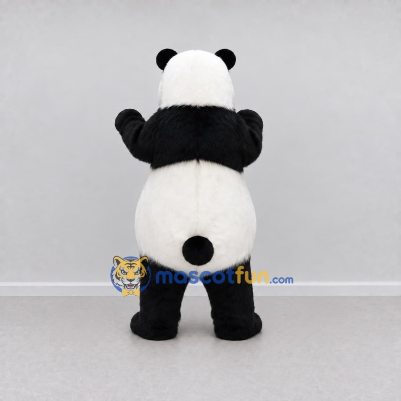 Custom Black and White Panda Mascot Costume Adult Full Body Suit for Wildlife Events Custom Black and White Panda Mascot Costume Adult Full Body Suit for Wildlife Events