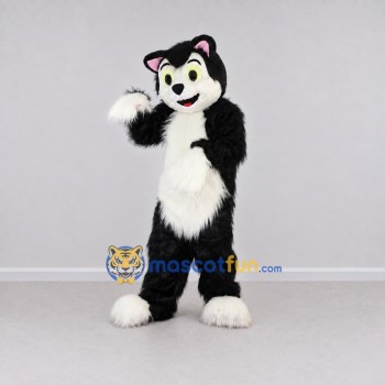 Custom Black and White Cat Mascot Costume Adult Full Body Suit for Children's Events Custom Black and White Cat Mascot Costume Adult Full Body Suit for Children's Events