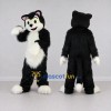 Custom Black and White Cat Mascot Costume Adult Full Body Suit for Children's Events Custom Black and White Cat Mascot Costume Adult Full Body Suit for Children's Events