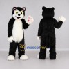 Custom Black and White Cat Mascot Costume Adult Full Body Suit for Children's Events Custom Black and White Cat Mascot Costume Adult Full Body Suit for Children's Events