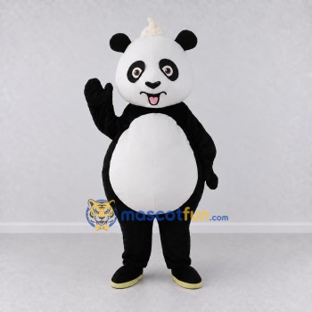 Custom Black and White Panda Mascot Costume Adult Full Body Suit for Children's Events Custom Black and White Panda Mascot Costume Adult Full Body Suit for Children's Events
