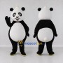 Custom Black and White Panda Mascot Costume Adult Full Body Suit for Children's Events