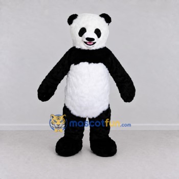 Custom Black and White Panda Mascot Costume Adult Full Body Suit for Wildlife Events Custom Black and White Panda Mascot Costume Adult Full Body Suit for Wildlife Events
