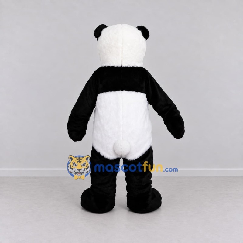 Custom Black and White Panda Mascot Costume Adult Full Body Suit for Wildlife Events Custom Black and White Panda Mascot Costume Adult Full Body Suit for Wildlife Events
