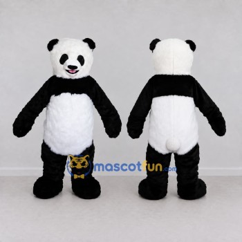 Custom Black and White Panda Mascot Costume Adult Full Body Suit for Wildlife Events