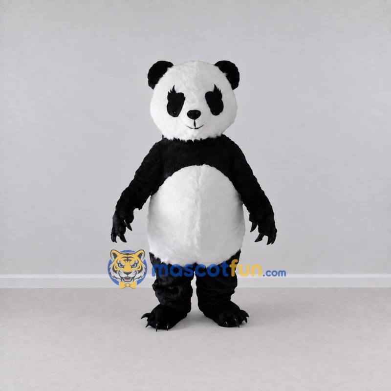 Custom Black and White Panda Mascot Costume Adult Full Body Suit for Children's Events Custom Black and White Panda Mascot Costume Adult Full Body Suit for Children's Events